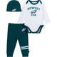 3-Piece Baby Boys Philadelphia Eagles Bodysuit, Active Pant and Cap-Gerber Childrenswear Wholesale