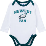3-Piece Baby Boys Philadelphia Eagles Bodysuit, Active Pant and Cap-Gerber Childrenswear Wholesale