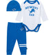 3-Piece Baby Boys Detroit Lions Bodysuit, Active Pant and Cap-Gerber Childrenswear Wholesale