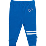 3-Piece Baby Boys Detroit Lions Bodysuit, Active Pant and Cap-Gerber Childrenswear Wholesale