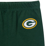 3-Piece Baby Boys Green Bay Packers Bodysuit, Active Pant and Cap-Gerber Childrenswear Wholesale