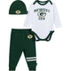 3-Piece Baby Boys Green Bay Packers Bodysuit, Active Pant and Cap-Gerber Childrenswear Wholesale