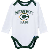 3-Piece Baby Boys Green Bay Packers Bodysuit, Active Pant and Cap-Gerber Childrenswear Wholesale