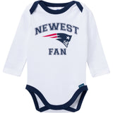 3-Piece Baby Boys New England Patriots Bodysuit, Active Pant and Cap-Gerber Childrenswear Wholesale
