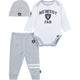 3-Piece Baby Boys Las Vegas Raiders Bodysuit, Active Pant and Cap-Gerber Childrenswear Wholesale