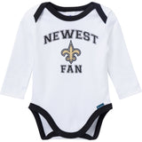 3-Piece Baby Boys New Orleans Saints Bodysuit, Active Pant and Cap-Gerber Childrenswear Wholesale