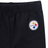 3-Piece Baby Boys Pittsburgh Steelers Bodysuit, Active Pant and Cap-Gerber Childrenswear Wholesale