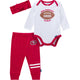 3-Piece Baby Girls 49ers Bodysuit, Pants & Headband Set-Gerber Childrenswear Wholesale
