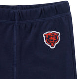 3-Piece Baby Girls Chicago Bears Bodysuit, Pants & Headband Set-Gerber Childrenswear Wholesale
