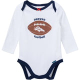 3-Piece Baby Girls Denver Broncos Bodysuit, Pants & Headband Set-Gerber Childrenswear Wholesale