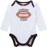 3-Piece Baby Girls Cleveland Browns Bodysuit, Pants & Headband Set-Gerber Childrenswear Wholesale