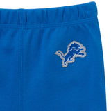 3-Piece Baby Girls Detroit Lions Bodysuit, Pants & Headband Set-Gerber Childrenswear Wholesale