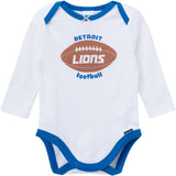 3-Piece Baby Girls Detroit Lions Bodysuit, Pants & Headband Set-Gerber Childrenswear Wholesale