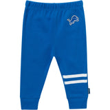 3-Piece Baby Girls Detroit Lions Bodysuit, Pants & Headband Set-Gerber Childrenswear Wholesale