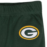 3-Piece Baby Girls Green Bay Packers Bodysuit, Pants & Headband Set-Gerber Childrenswear Wholesale