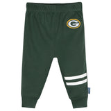 3-Piece Baby Girls Green Bay Packers Bodysuit, Pants & Headband Set-Gerber Childrenswear Wholesale