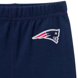3-Piece Baby Girls New England Patriots Bodysuit, Pants & Headband Set-Gerber Childrenswear Wholesale