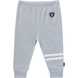 3-Piece Baby Girls Las Vegas Raiders Bodysuit, Pants & Headband Set-Gerber Childrenswear Wholesale