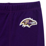 3-Piece Baby Girls Baltimore Ravens Bodysuit, Pants & Headband Set-Gerber Childrenswear Wholesale