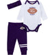 3-Piece Baby Girls Baltimore Ravens Bodysuit, Pants & Headband Set-Gerber Childrenswear Wholesale
