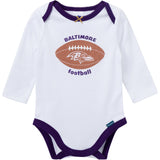 3-Piece Baby Girls Baltimore Ravens Bodysuit, Pants & Headband Set-Gerber Childrenswear Wholesale