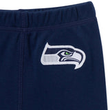 3-Piece Baby Girls Seattle Seahawks Bodysuit, Pants & Headband Set-Gerber Childrenswear Wholesale