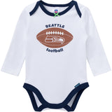3-Piece Baby Girls Seattle Seahawks Bodysuit, Pants & Headband Set-Gerber Childrenswear Wholesale