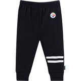 3-Piece Baby Girls Pittsburgh Steelers Bodysuit, Pants & Headband Set-Gerber Childrenswear Wholesale