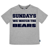3-Pack Infant & Toddler Neutral Chicago Bears T-Shirts-Gerber Childrenswear Wholesale