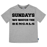 3-Pack Infant & Toddler Neutral Cincinatti Bengals T-Shirts-Gerber Childrenswear Wholesale
