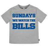 3-Pack Infant & Toddler Neutral Buffalo Bills T-Shirts-Gerber Childrenswear Wholesale