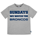 3-Pack Infant & Toddler Neutral Denver Broncos T-Shirts-Gerber Childrenswear Wholesale