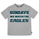 3-Pack Infant & Toddler Neutral Philadelphia Eagles T-Shirts-Gerber Childrenswear Wholesale