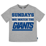 3-Pack Infant & Toddler Neutral New York Giants T-Shirts-Gerber Childrenswear Wholesale