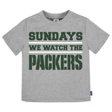 3-Pack Infant & Toddler Neutral Green Bay Packers T-Shirts-Gerber Childrenswear Wholesale