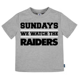 3-Pack Infant & Toddler Neutral Las Vegas Raiders T-Shirts-Gerber Childrenswear Wholesale