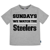 3-Pack Infant & Toddler Neutral Pittsburgh Steelers T-Shirts-Gerber Childrenswear Wholesale