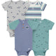 4-Pack Baby Boys Catch Me Fishing Short Sleeve Bodysuits-Gerber Childrenswear Wholesale