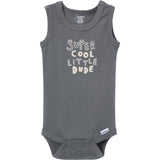 4-Pack Baby Boys Surfer Dude Sleeveless Bodysuits-Gerber Childrenswear Wholesale