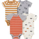 4-Pack Baby Boys Trucks & Dogs Short Sleeve Bodysuits-Gerber Childrenswear Wholesale