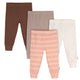 4-Pack Baby Girls Vanilla Active Pants-Gerber Childrenswear Wholesale