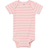 4-Pack Baby Girls Ladybug Pink Short Sleeve Bodysuits-Gerber Childrenswear Wholesale