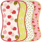 4-Piece Baby Girls Nature Burpcloth-Gerber Childrenswear Wholesale