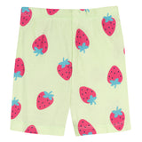 4-Piece Infant & Toddler Girls Pink and Green Strawberries Cotton Pajama Short Set-Gerber Childrenswear Wholesale