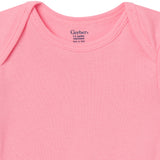 5-Pack Baby Girls Pastels Short Sleeve Bodysuits-Gerber Childrenswear Wholesale