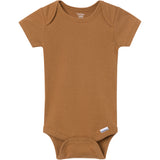 5-Pack Baby Neutral Earth Tone Short Sleeve Bodysuits-Gerber Childrenswear Wholesale