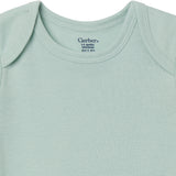 5-Pack Baby Neutral Earth Tone Short Sleeve Bodysuits-Gerber Childrenswear Wholesale