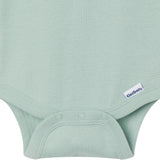 5-Pack Baby Neutral Earth Tone Short Sleeve Bodysuits-Gerber Childrenswear Wholesale