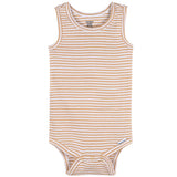 5-Pack Baby Neutral Earthy Neutrals Sleeveless Bodysuits-Gerber Childrenswear Wholesale
