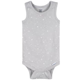 5-Pack Baby Neutral Earthy Neutrals Sleeveless Bodysuits-Gerber Childrenswear Wholesale